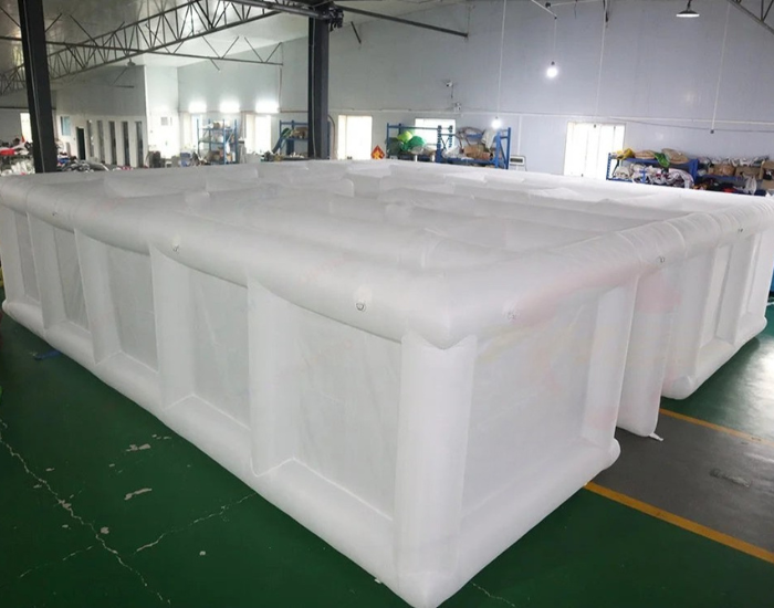 Juego de laberinto inflable portátil con soplador