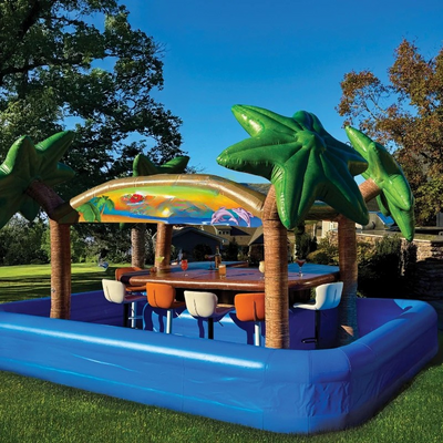 Aufblasbare Pool-Tiki-Bar für Veranstaltungen