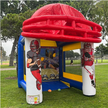 Inflatable Football Quarterback Toss Game Challenge