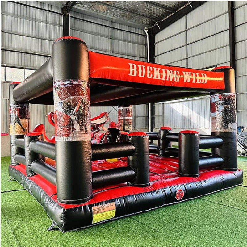 Juego de Fiesta Hinchable con Toro Mecánico