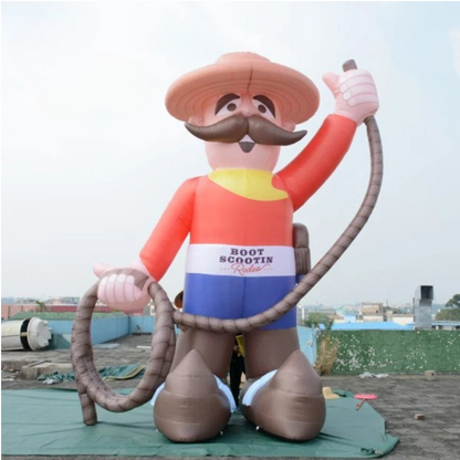 Giant Inflatable Cowboy Decorative Christmas Decor