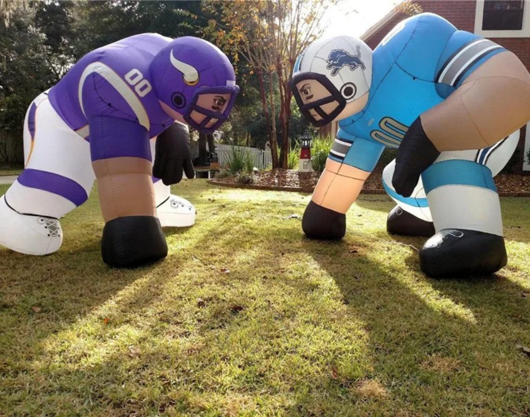Maßgefertigter aufblasbarer NFL-Football-Maskottchen-Bogen