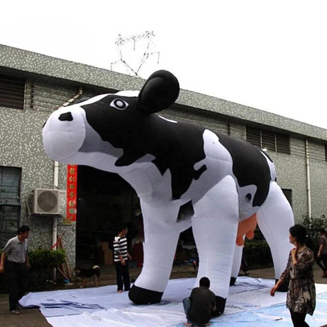Inflatable Cow for Farm Promotion and Advertising