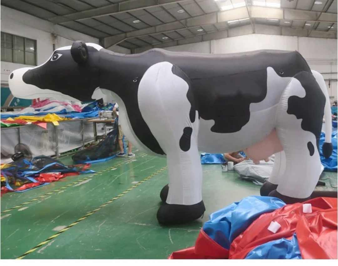 Inflatable Cow for Farm Promotion and Advertising