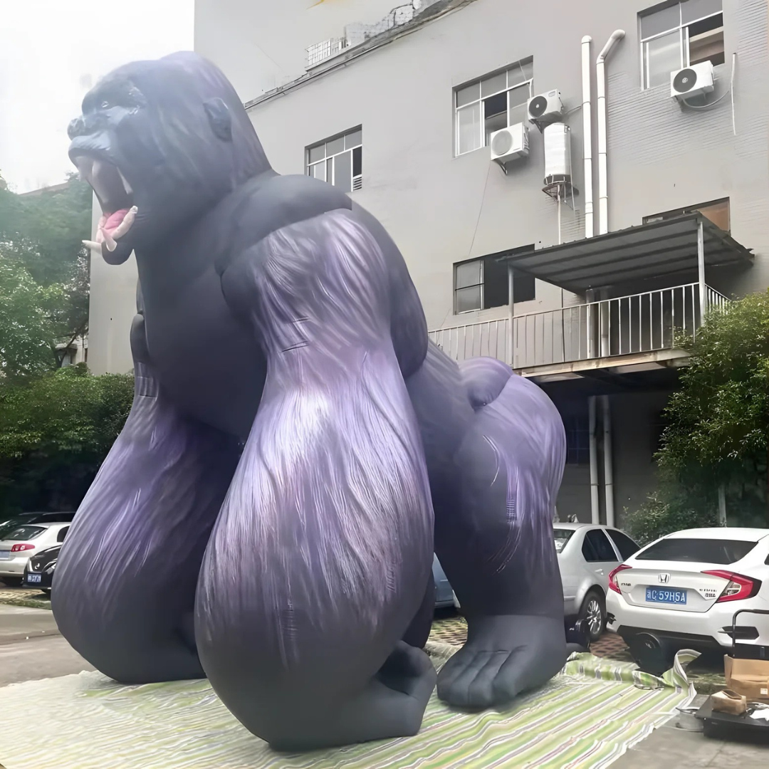Gorila Hinchable Gigante para Decoración de Eventos