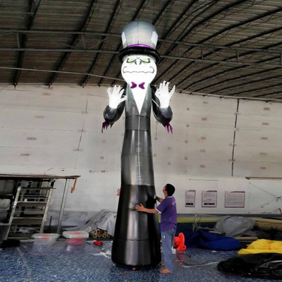 Aufblasbarer Kürbis-Monster-Ballon als Halloween-Dekoration