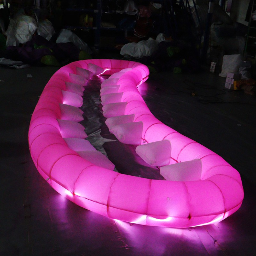 Customized Inflatable Large Mouth Replica Halloween Decoration