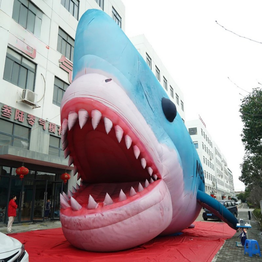 Tiburón Megalodón Hinchable Personalizado para Eventos