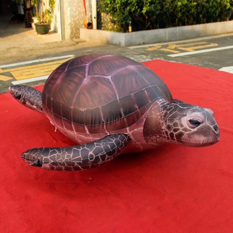 Decoración de modelo inflable hermético de tortuga marina de PVC