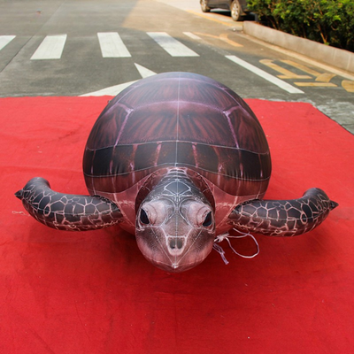 Decoración de modelo inflable hermético de tortuga marina de PVC
