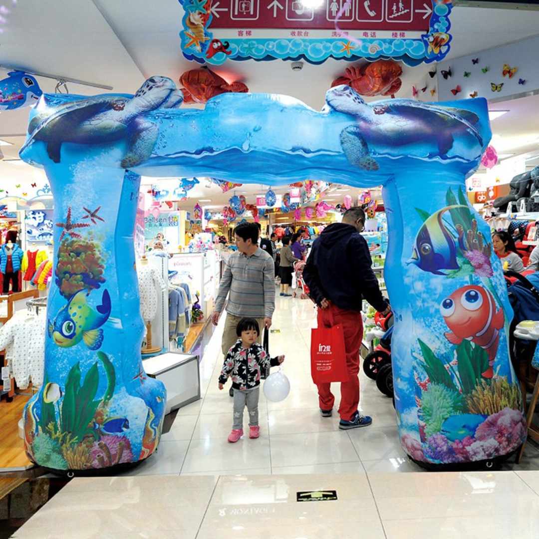 Inflatable Sea Turtle Arch Entrance for Events