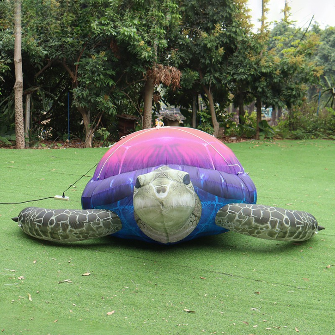Custom Inflatable Colorful Sea Turtle Outdoor Decor | Got Inflatables