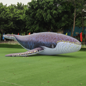 Decoración Hinchable Gigante de Ballena Jorobada para Eventos