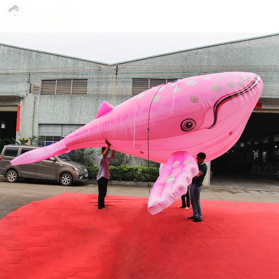 Modelo de Ballena Rosa Hinchable para Decoración de Eventos