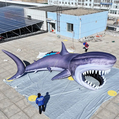 Escenario Gigante Inflable de Tiburón para Eventos Oceánicos