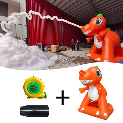 Custom Inflatable Dinosaur with Party Foam Cannon