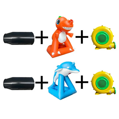 Custom Inflatable Dinosaur with Party Foam Cannon