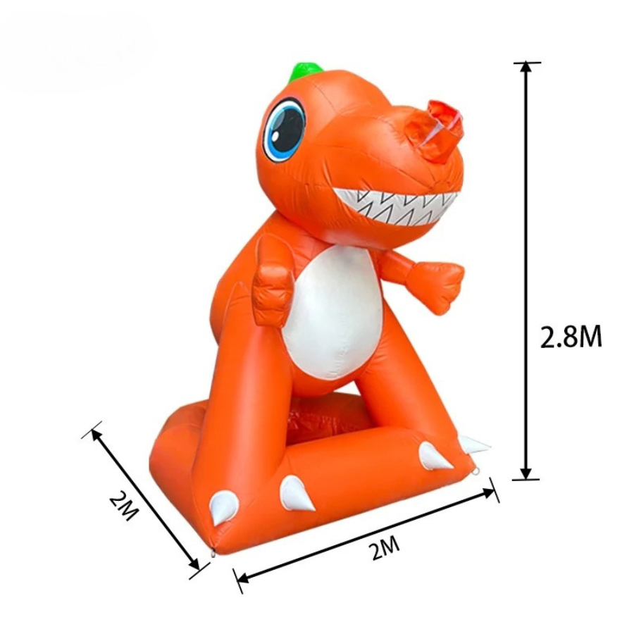 Custom Inflatable Dinosaur with Party Foam Cannon