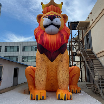 Maßgeschneiderter aufblasbarer Cartoon-Löwe für Partydekoration