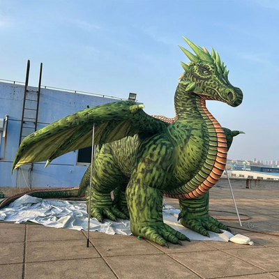 Giant Inflatable Green Dragon Dinosaur Decoration