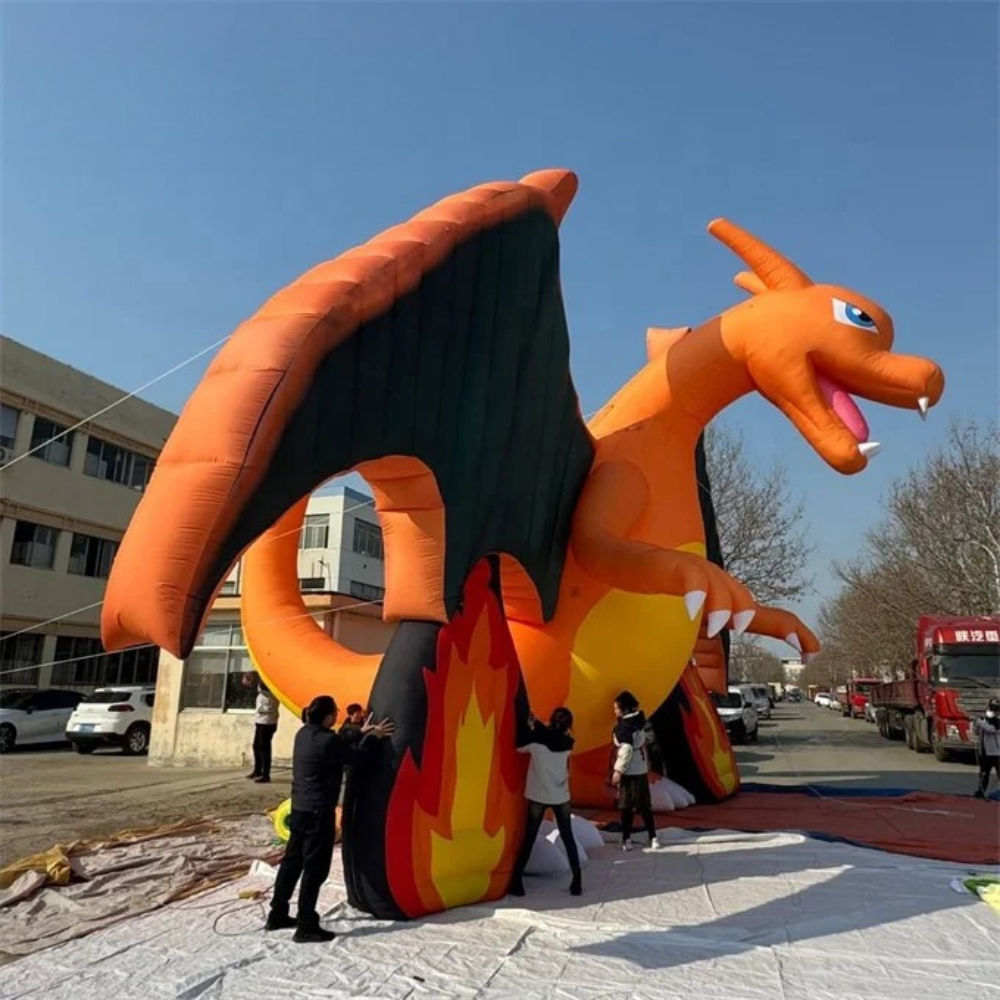 Menards Inflatable Dragon Giant Inflatable Fire-breathing Dragon for Decorations | Got Inflatables