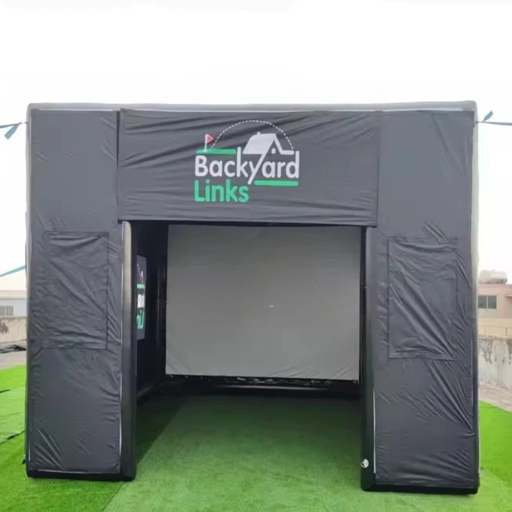 Inflatable Golf Enclosure with Impact Screen for Training