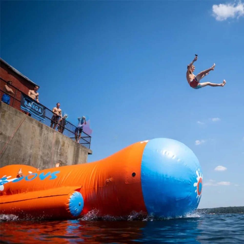 Coconut Tree Theme Inflatable Water Slide with Pool, image size:1000x1000