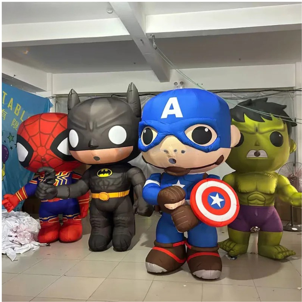 Inflatable Hero Costume Cartoon Character for Promotions