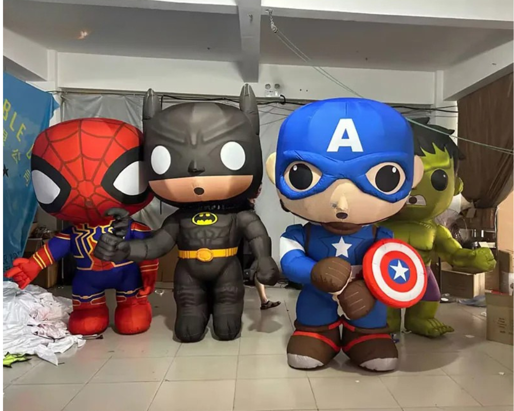 Inflatable Hero Costume Cartoon Character for Promotions