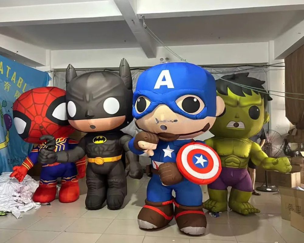 Inflatable Hero Costume Cartoon Character for Promotions