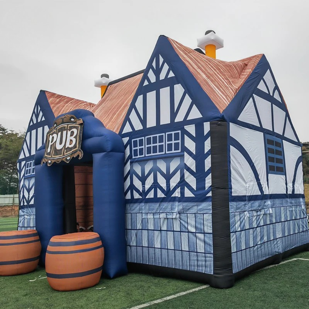 Aufblasbares irisches Pub-Zelt: Robustes Party-Erlebnis zum Mieten