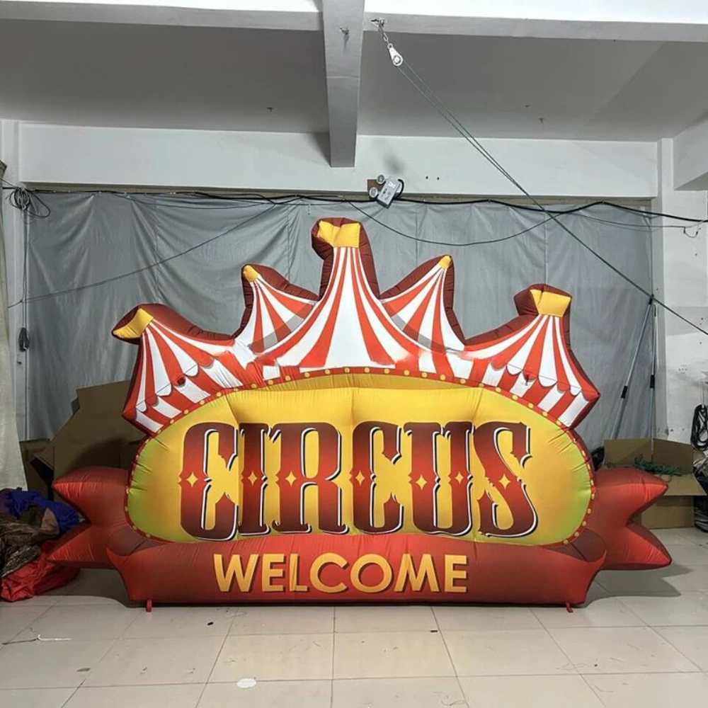 Aufblasbares Zirkus-Werbeschild für Eventdekoration