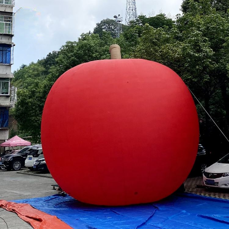 Inflatable Advertising Display Giant Inflatable Red Apple Orchard