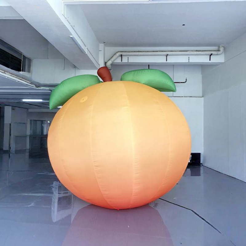 Inflatable Fruit Advertising Display Yellow Peach Air Model