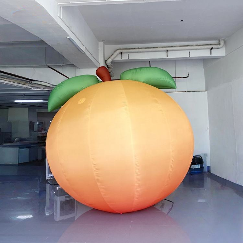Inflatable Fruit Advertising Display Yellow Peach Air Model