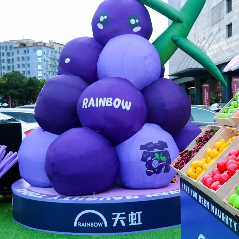 Inflatable Oxford Grape Advertising Display for Outdoor Decoration