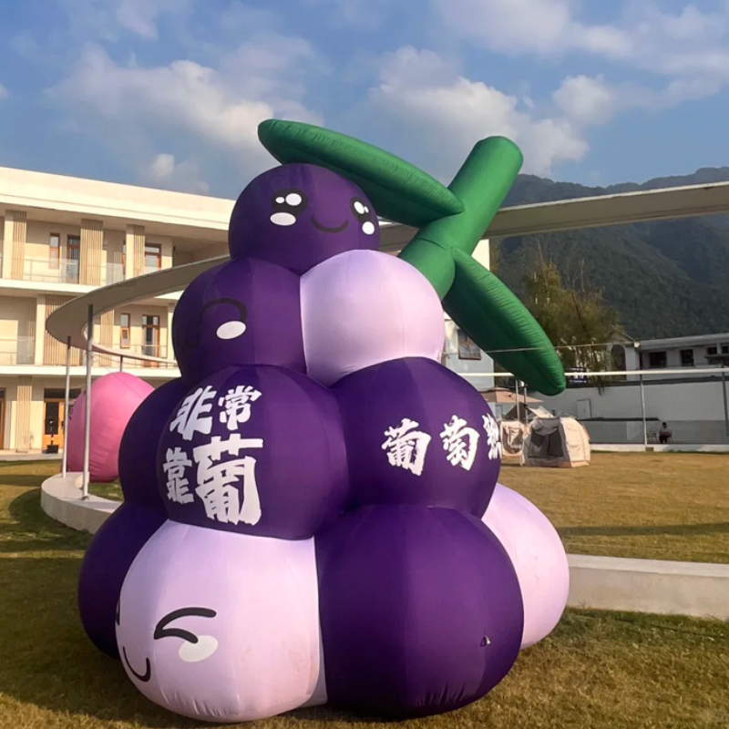 Inflatable Oxford Grape Advertising Display for Outdoor Decoration