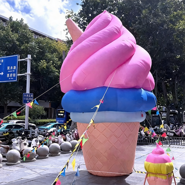 Inflatable Advertising Display Giant Inflatable Ice Cream Model