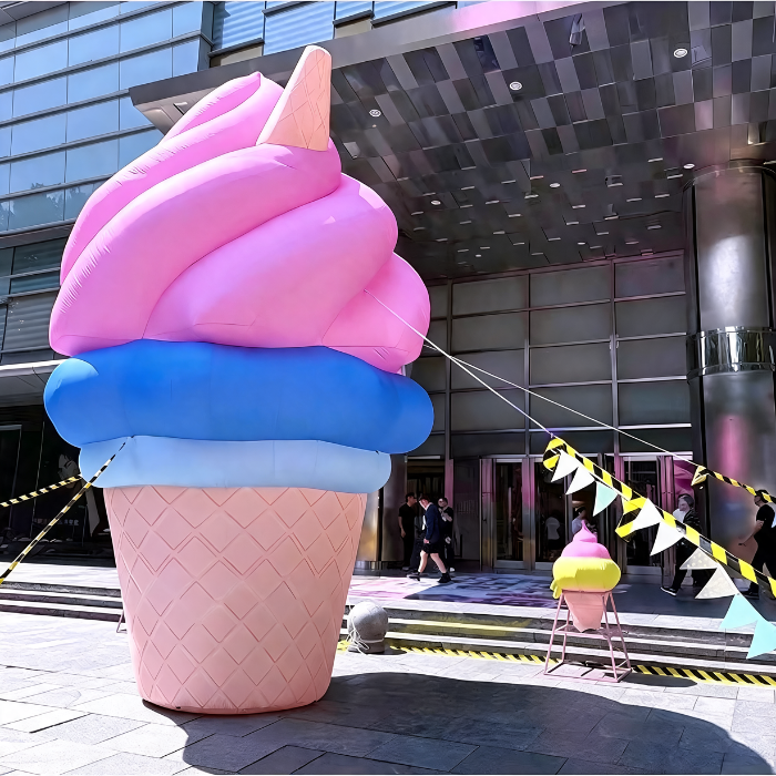 Inflatable Advertising Display Giant Inflatable Ice Cream Model