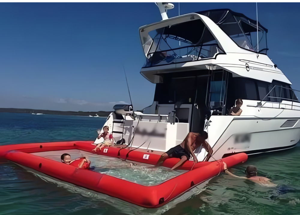 Portable Inflatable Pool with Anti-Jellyfish Net