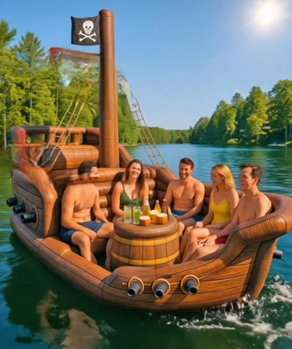 Giant Pirate Ship Inflatable Lake Float for Events