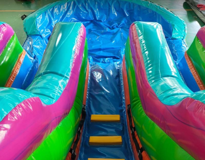 20FT aufblasbare Wasserrutschen-Pool-Kombination für Outdoor-Events