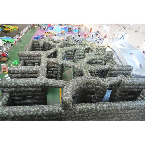Großes aufblasbares Laser-Tag-Labyrinth für draußen
