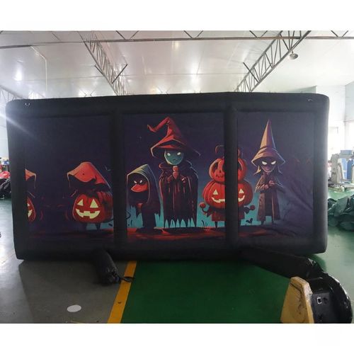 Schwarzes gruseliges aufblasbares Labyrinth Halloween-Attraktion