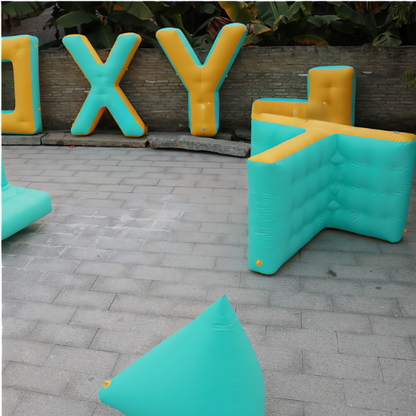 Inflatable Bunkers for Shooting Game Obstacles