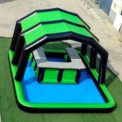 Green Inflatable Pool Bar Tent