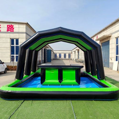 Green Inflatable Pool Bar Tent