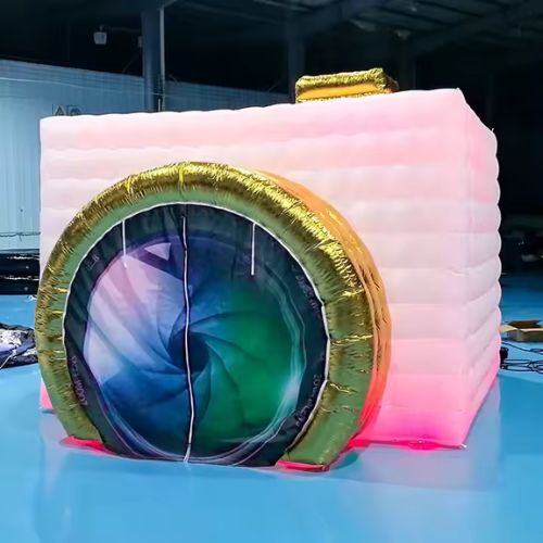 Inflatable Photo Booth Backdrop with Props