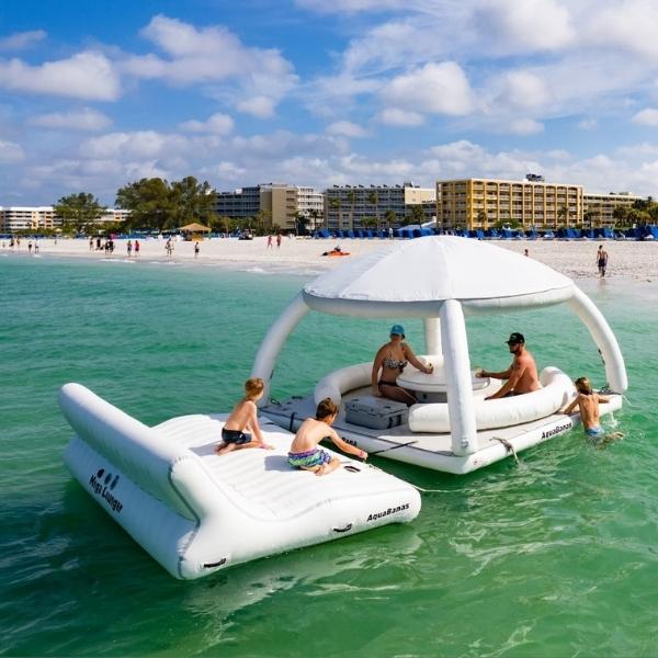 inflatable tent for water Inflatable Water Dock Platform with Tent