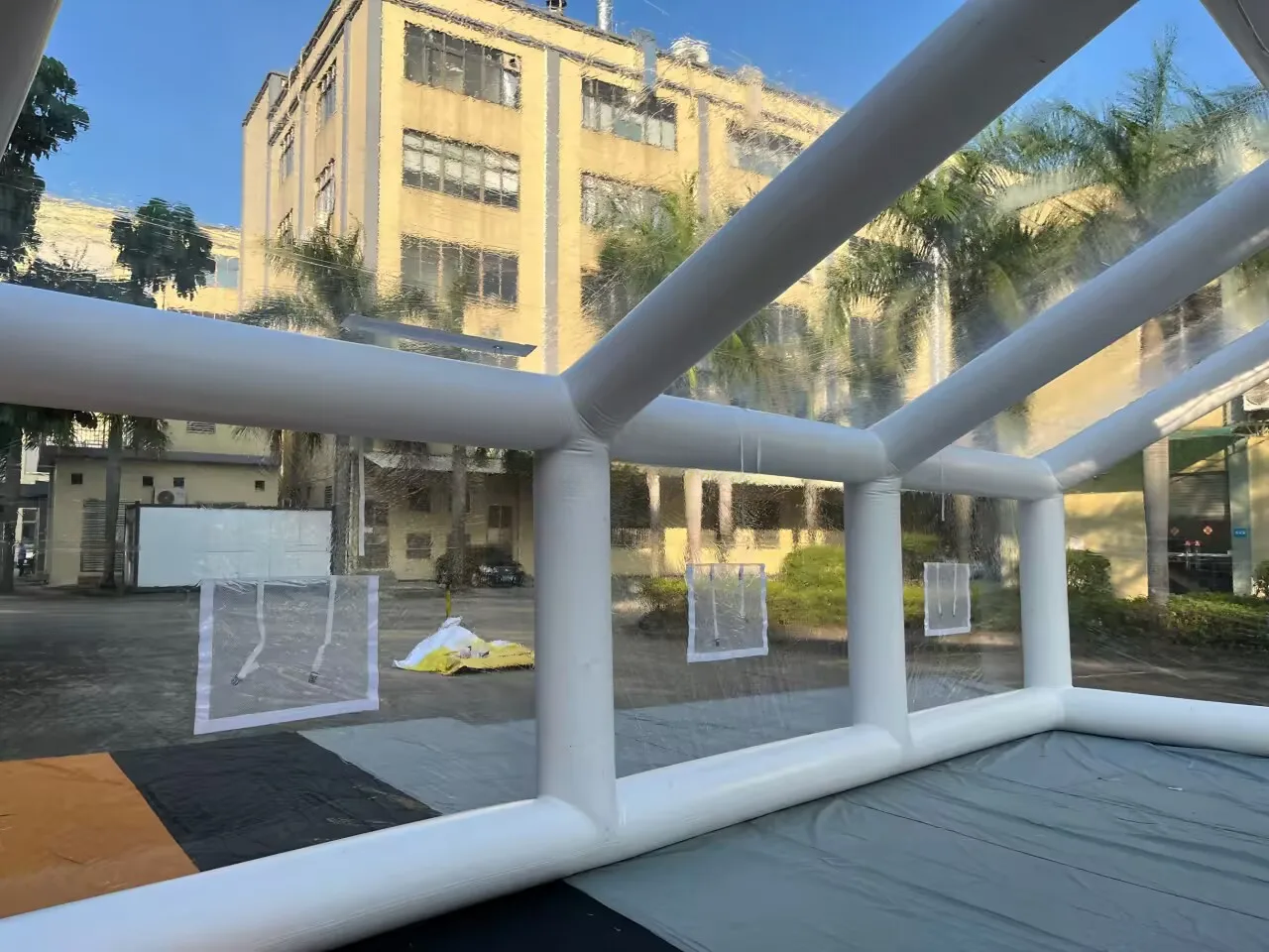 Custom PVC Tarpaulin Inflatable Swimming Pool Enclosure Waterproof Cover